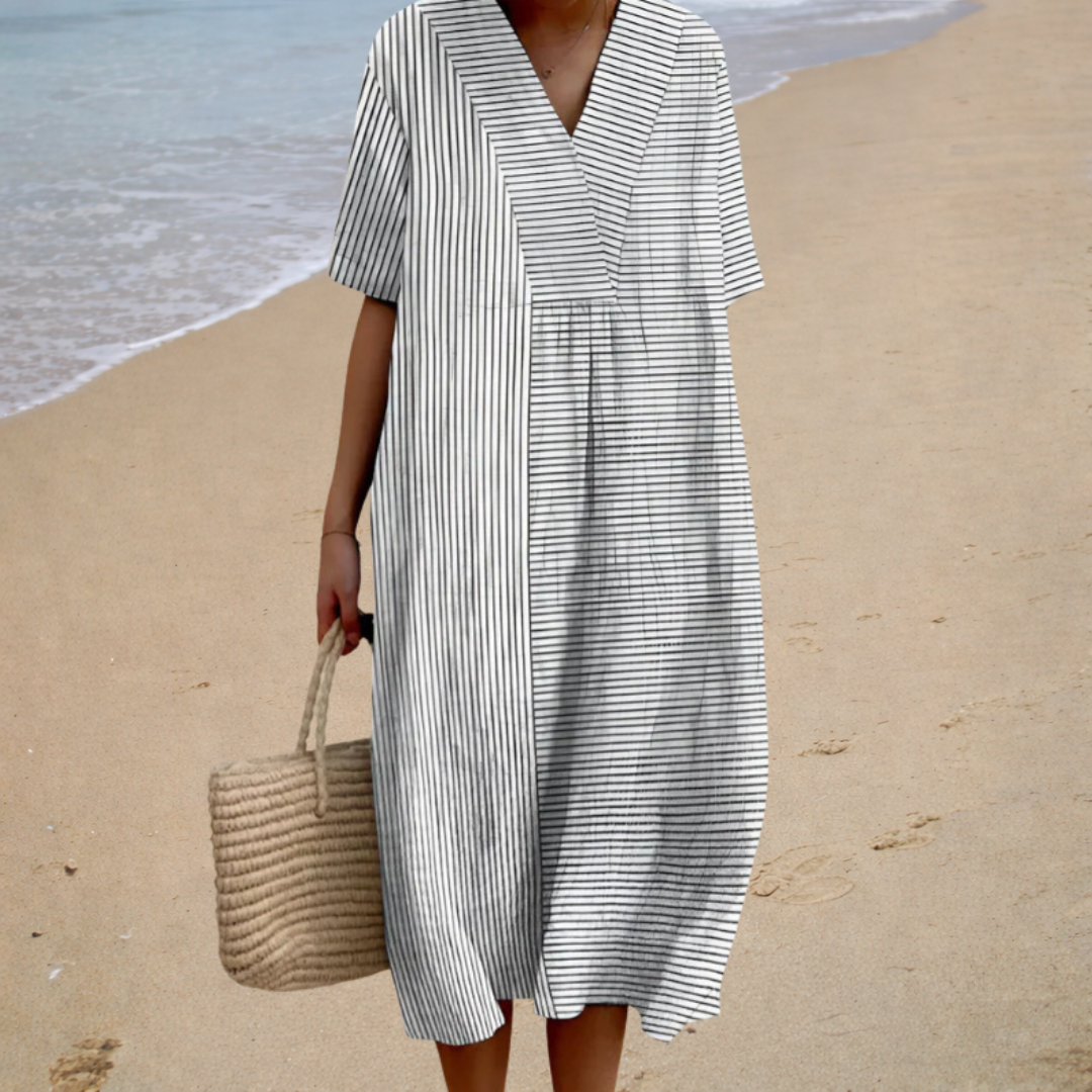 PRINTED FLOWING DRESS