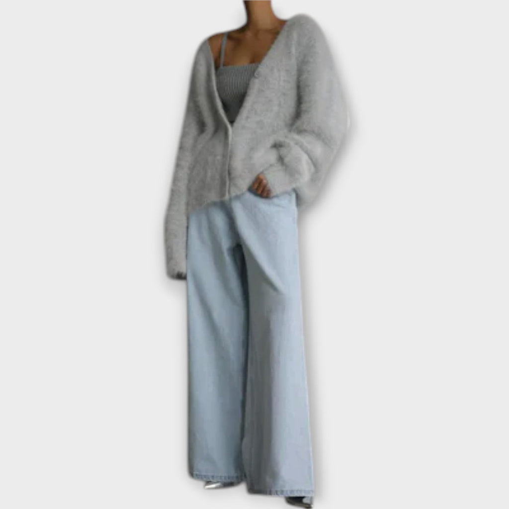 DAHLIA | V-NECK OVERSIZED CARDIGAN