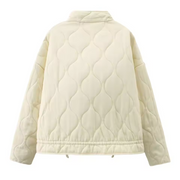Haydee | Stand-Collar Quilted Zip Jacket