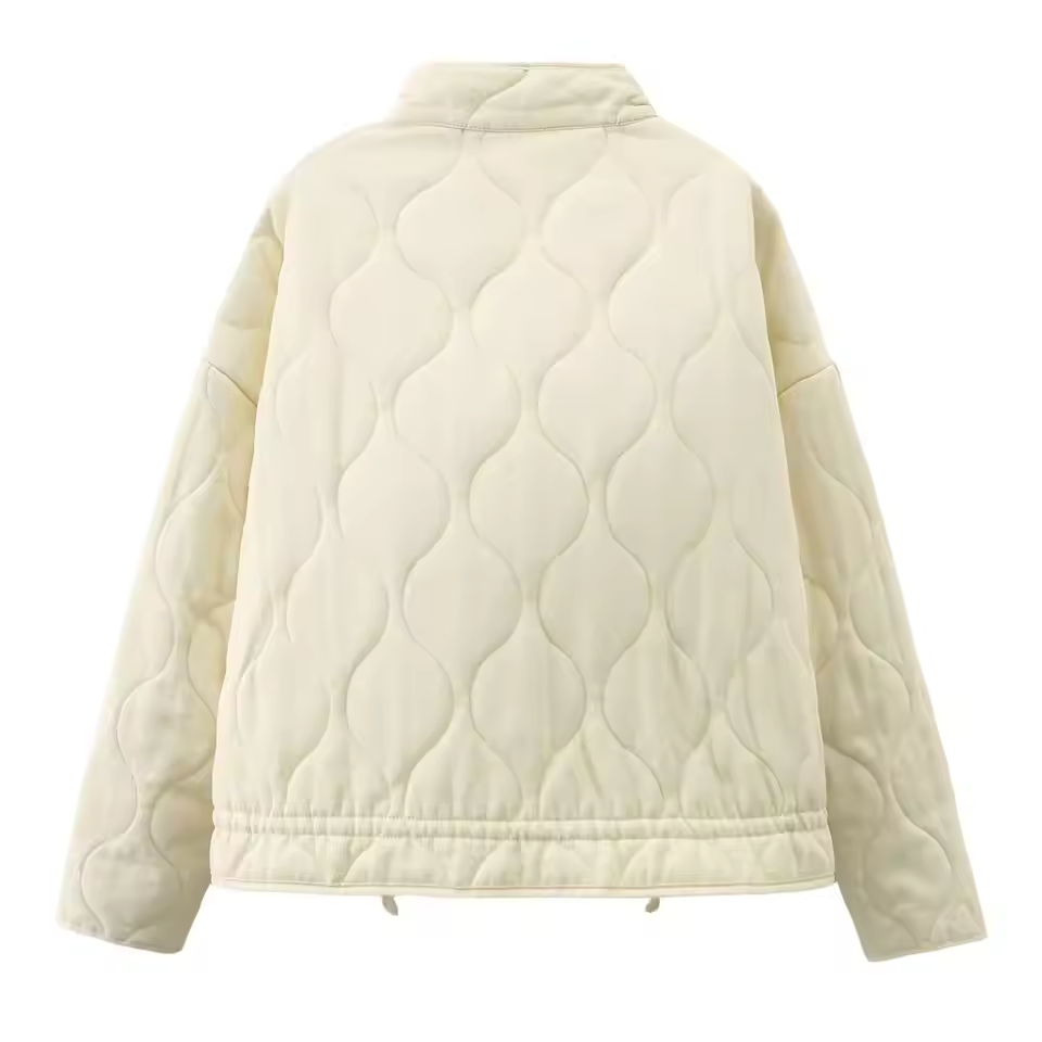 Haydee | Stand-Collar Quilted Zip Jacket