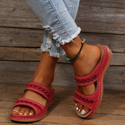 Women's sandals in Red