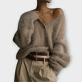 DAHLIA | V-NECK OVERSIZED CARDIGAN