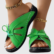 Darcy | Chic Step-In Sandals With Bow