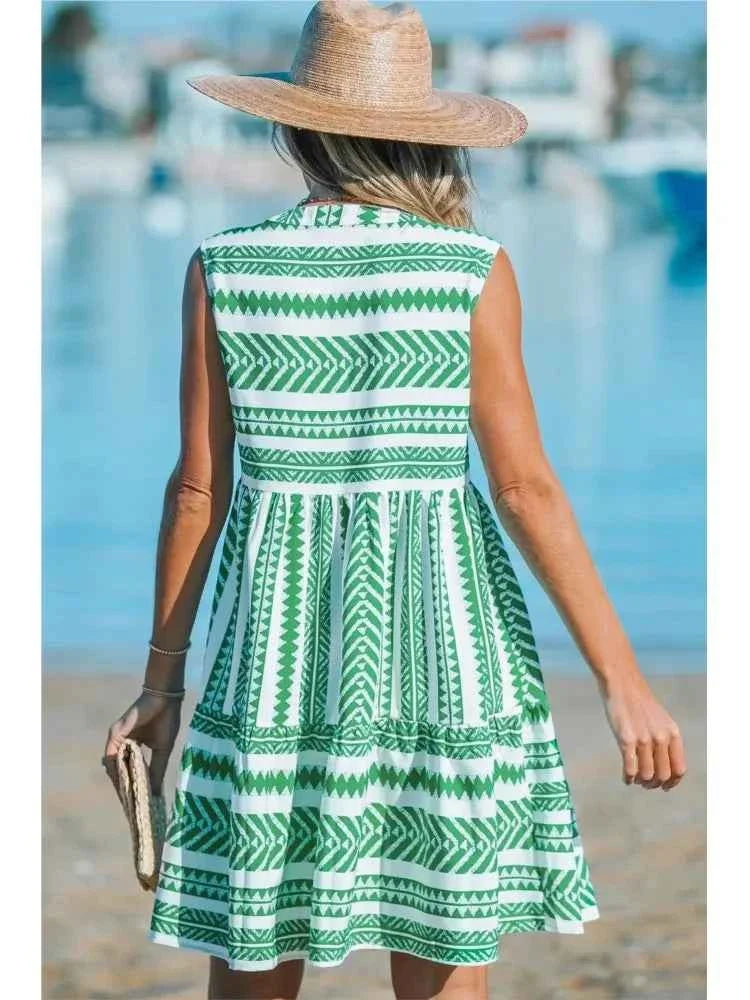 KATRINA | GEOMETRIC A-LINE DRESS