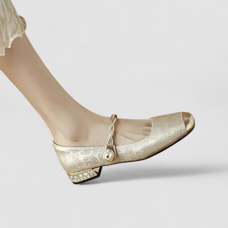 CHRYSTAHH | BLOCK-HEEL ORTHOPAEDIC MARY JANE SHOES