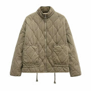 Haydee | Stand-Collar Quilted Zip Jacket