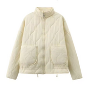 Haydee | Stand-Collar Quilted Zip Jacket
