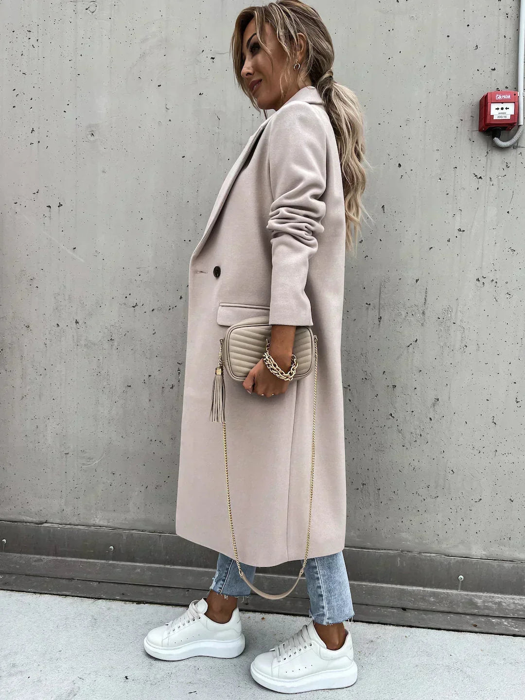 Dalila | Double-Breasted Long Coat