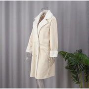 Gigi | Textured Double-Breasted Coat