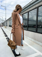 Dalila | Double-Breasted Long Coat