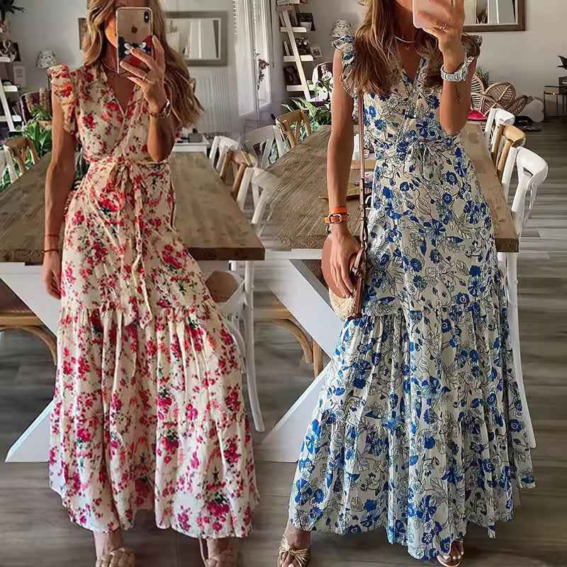 SHERA | FLORAL FLOWING DRESS