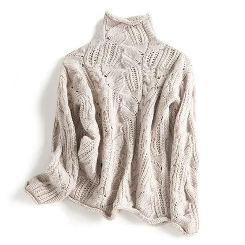 Crissy | Cable-Knit Roll-Neck Jumper