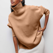 Katrielle | Comfortable Light Blue Turtleneck Jumper