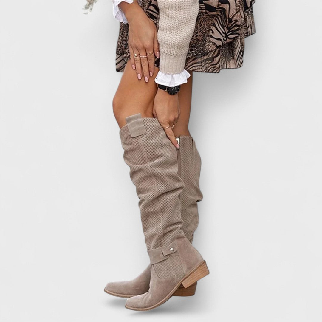 SIENNA | BLOCK-HEEL VINTAGE BOOTS