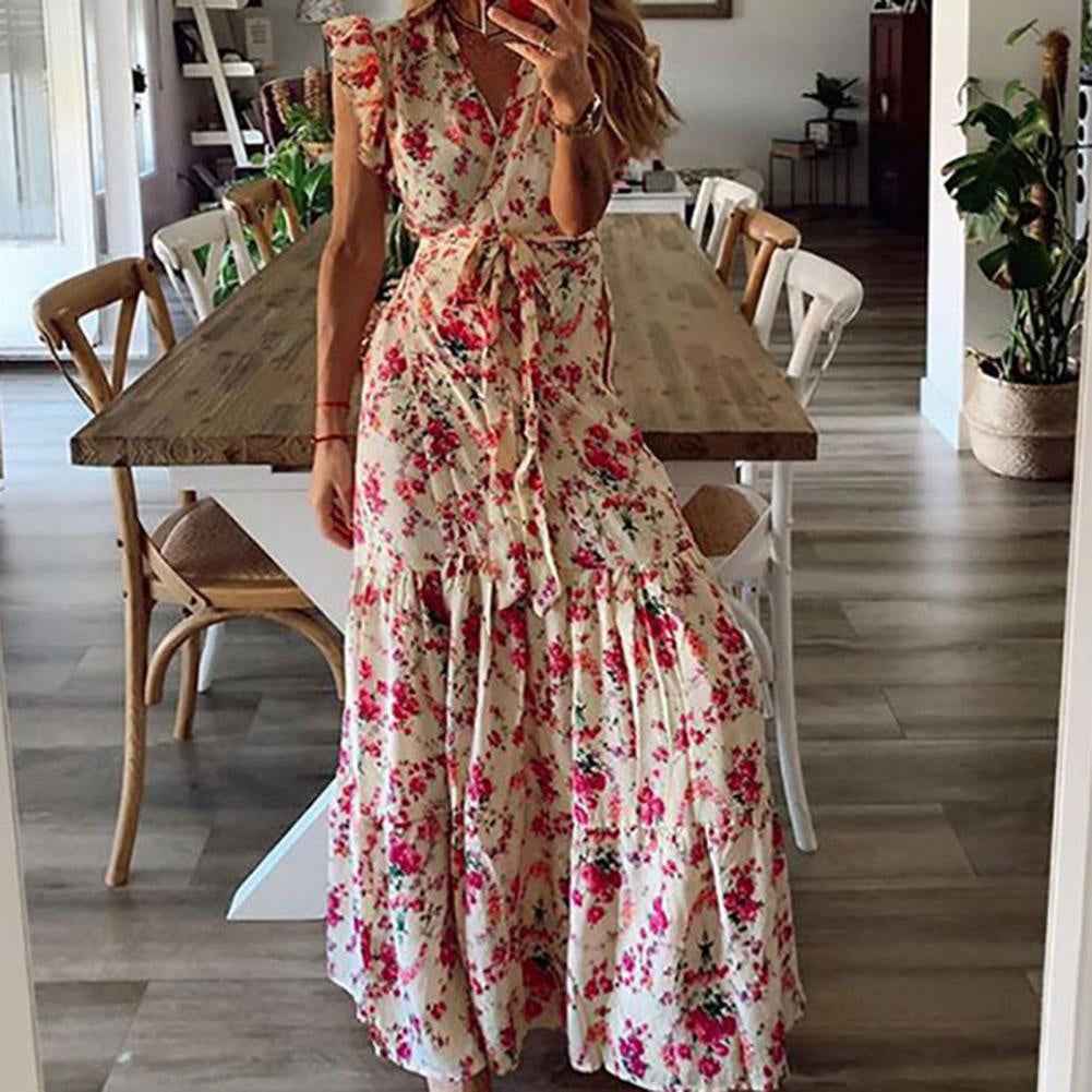 Shera | Maxi Flower Dress