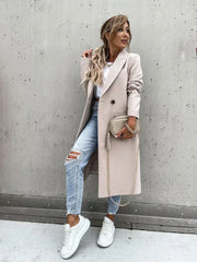 Dalila | Double-Breasted Long Coat