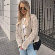 Vicki | Textured Button-Front Jacket