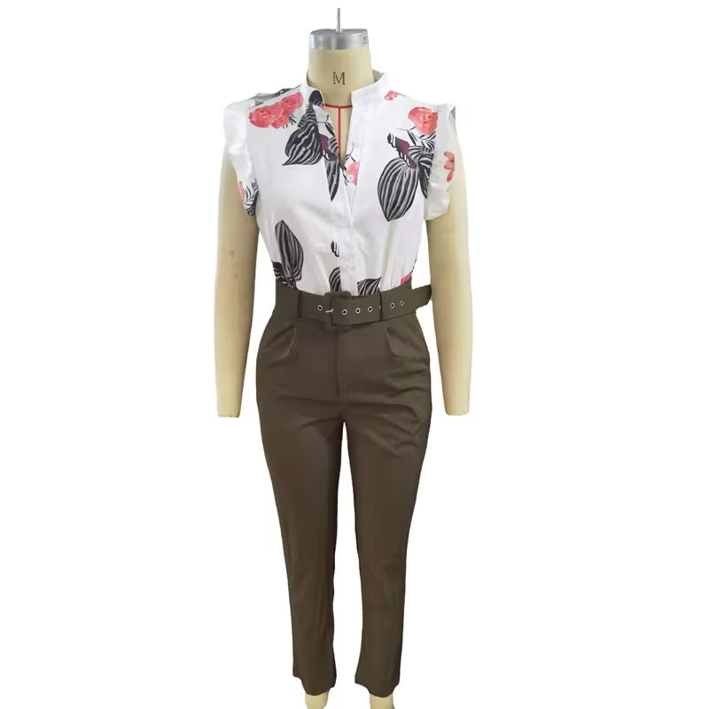 FLORABEL | FLORAL HIGH-WAISTED CO-ORD SET