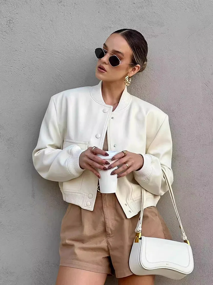 Pam | Cropped Button-Front Jacket