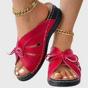 Darcy | Chic Step-In Sandals With Bow