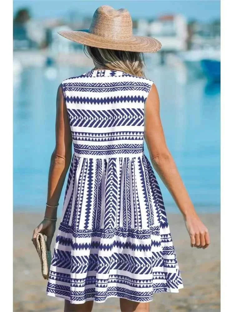 KATRINA | GEOMETRIC A-LINE DRESS