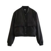 Pam | Cropped Button-Front Jacket