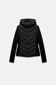 Treva | Chevron-Quilted Hooded Jacket