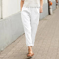 KRIZA | POCKET-DETAIL ELASTIC-WAIST TROUSERS