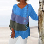 Timika | Colourblock Asymmetric Tunic