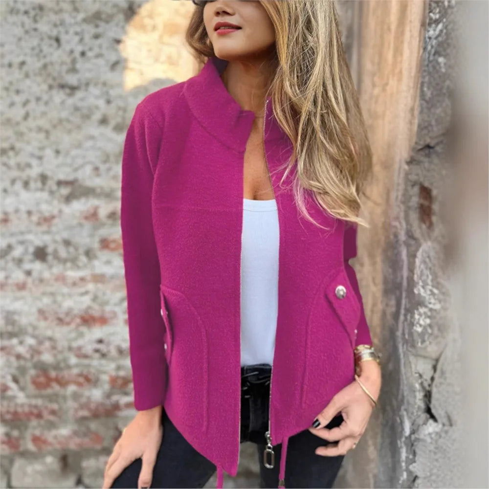 Angie | High-Collar Zip Jacket