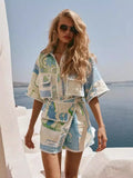 SOLENE | PATCHWORK SHORT-SLEEVE CO-ORD SET