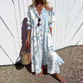 MARISSA | PRINTED BUTTON-FRONT DRESS