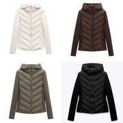 Treva | Chevron-Quilted Hooded Jacket