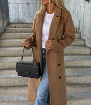 Becca | Double-Breasted Long Coat