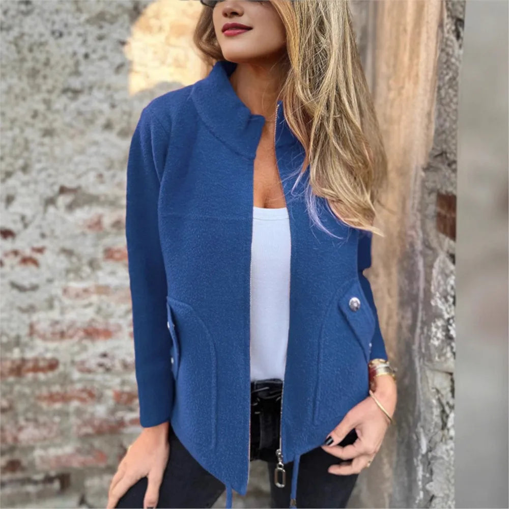 Angie | High-Collar Zip Jacket