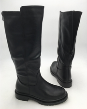 Steffi adjustable-shaft boots in black