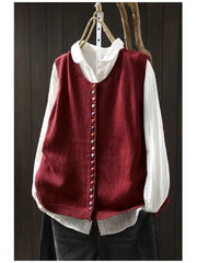 Yuridia | Button-Front Knit Vest