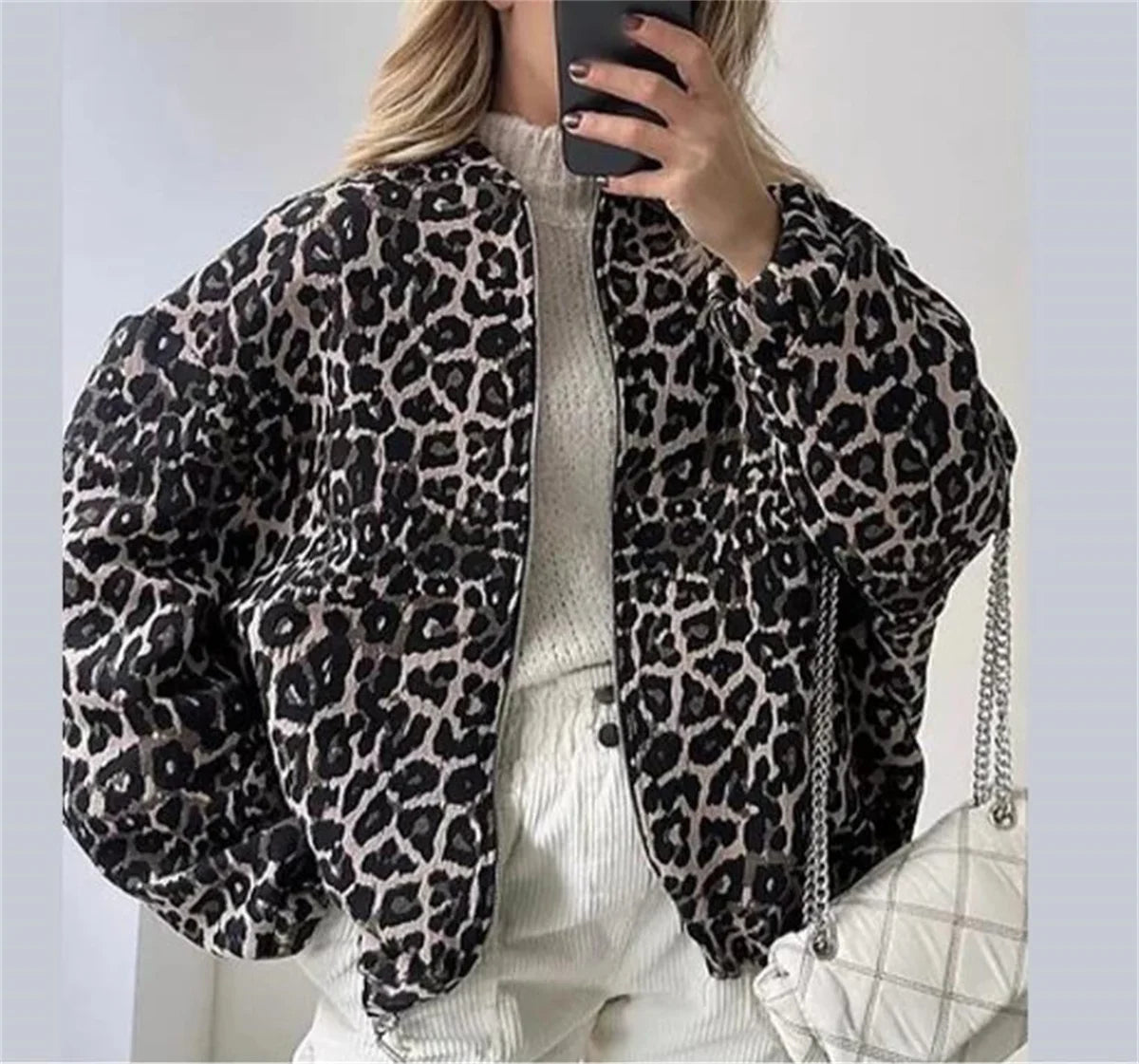 Lavada | Leopard-Print Bomber Jacket