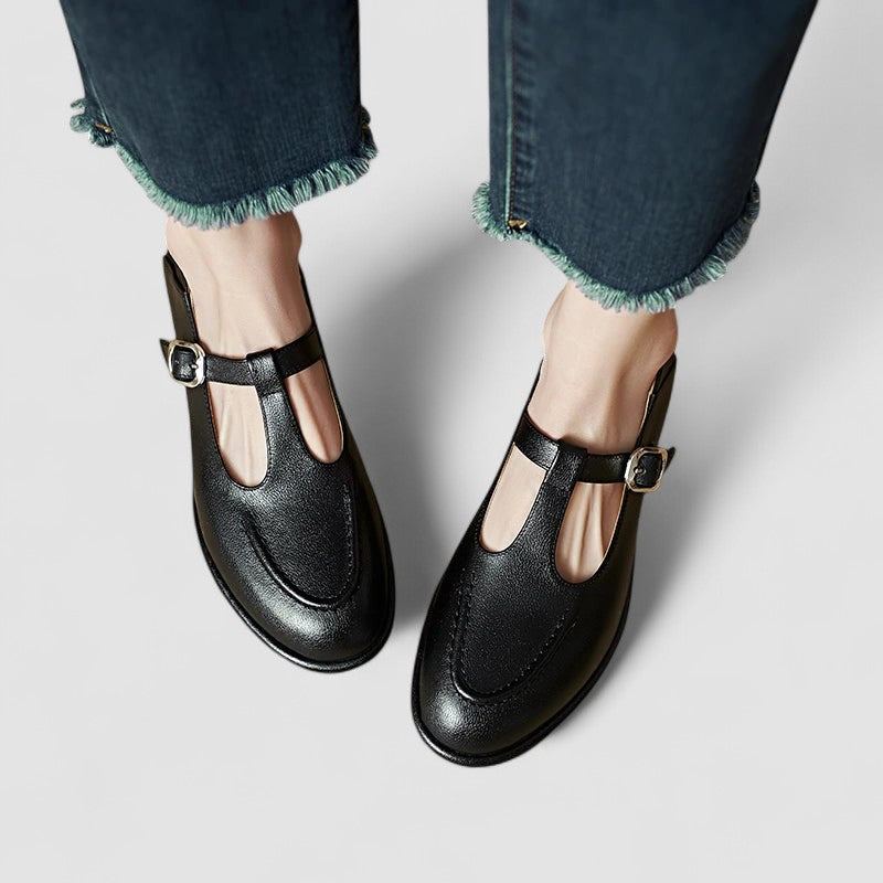 ARIYZZAH | BLOCK-HEEL ORTHOPAEDIC MARY JANE SHOES