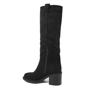 Florentine high block-heel boots in black