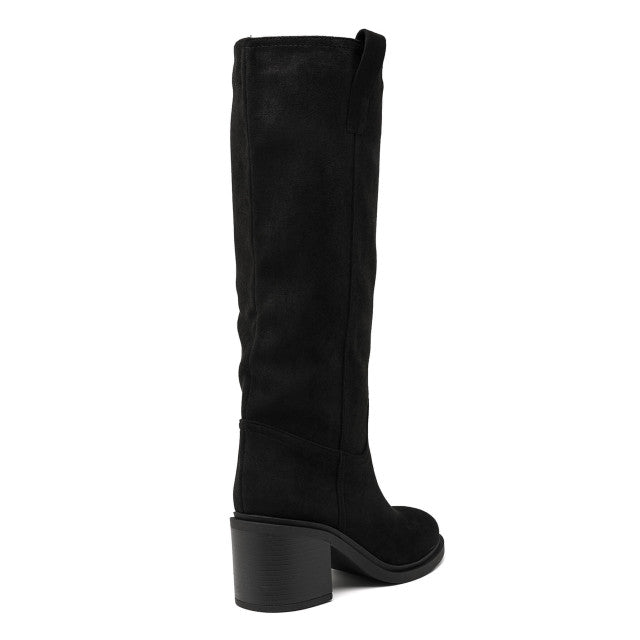 Florentine high block-heel boots in black