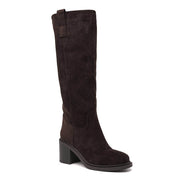 Florentine high block-heel boots in brown