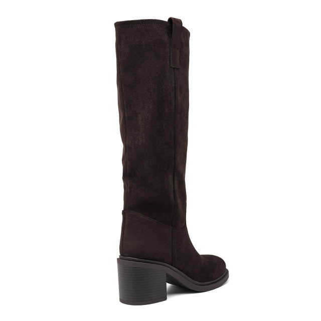 Florentine high block-heel boots in brown