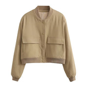 Pam | Cropped Button-Front Jacket