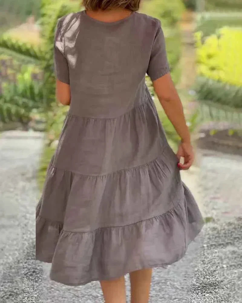 BEXLEY | V-NECK FLOWING DRESS