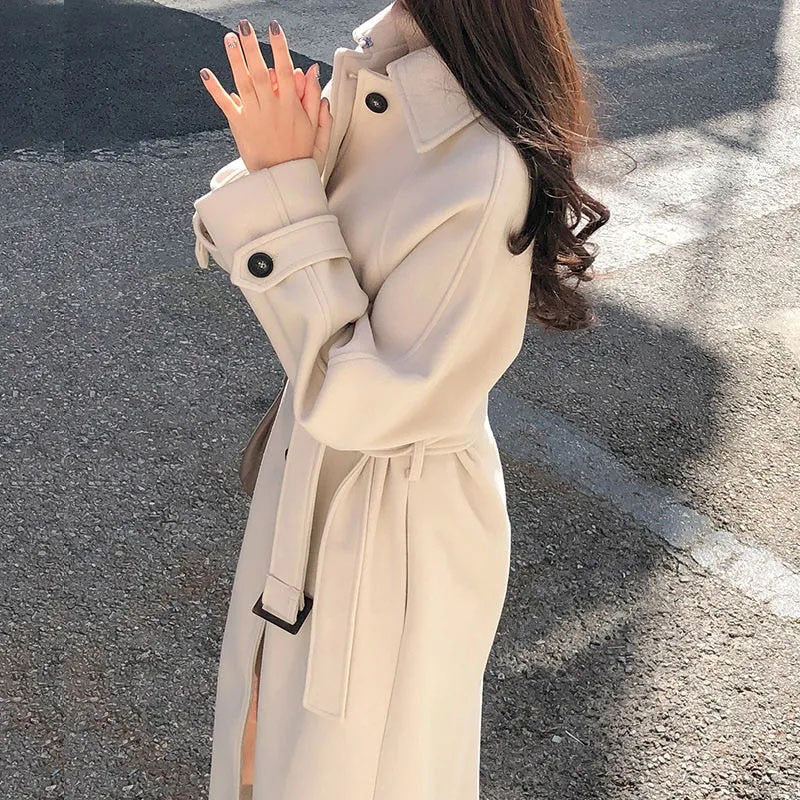 Taya | Long Double-Breasted Coat