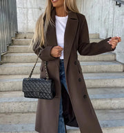 Becca | Double-Breasted Long Coat