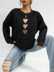 Flo | Heart-Print Sweatshirt