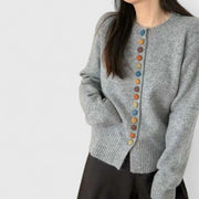 Annice | Multicoloured-Button Cardigan