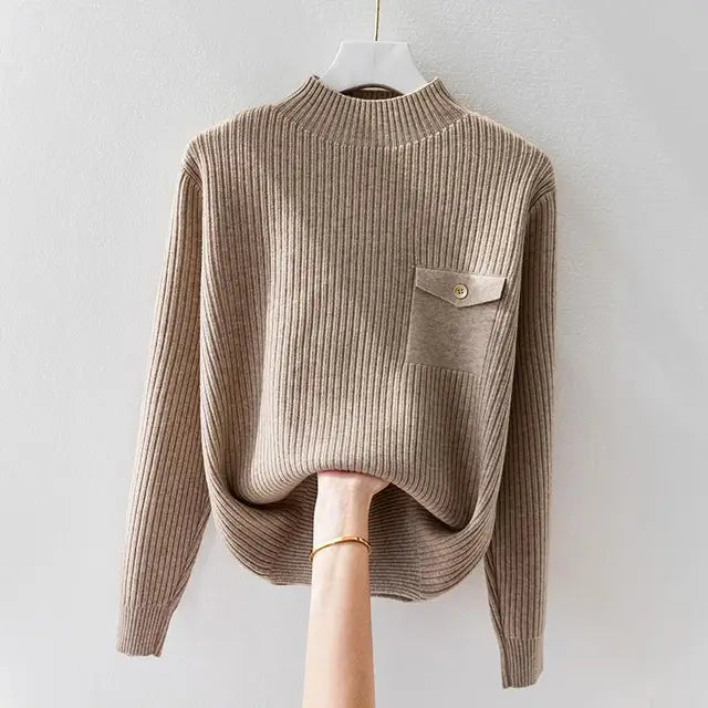 Earlean | Ribbed Pocket Jumper